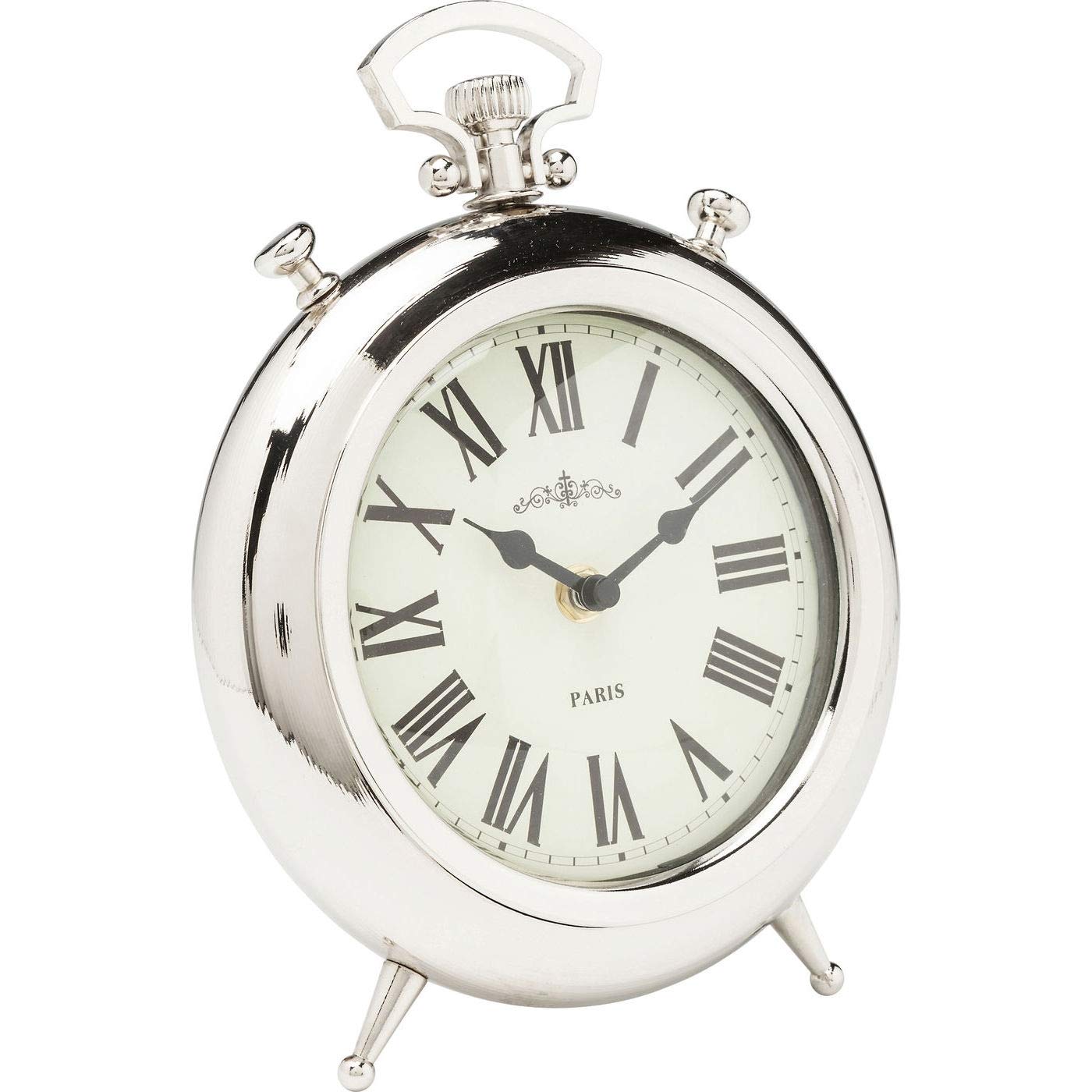 アンティーク雑貨 Kare Design Table Clock Kare Design table clock flow, silver, unusual watch : Amazon.nl