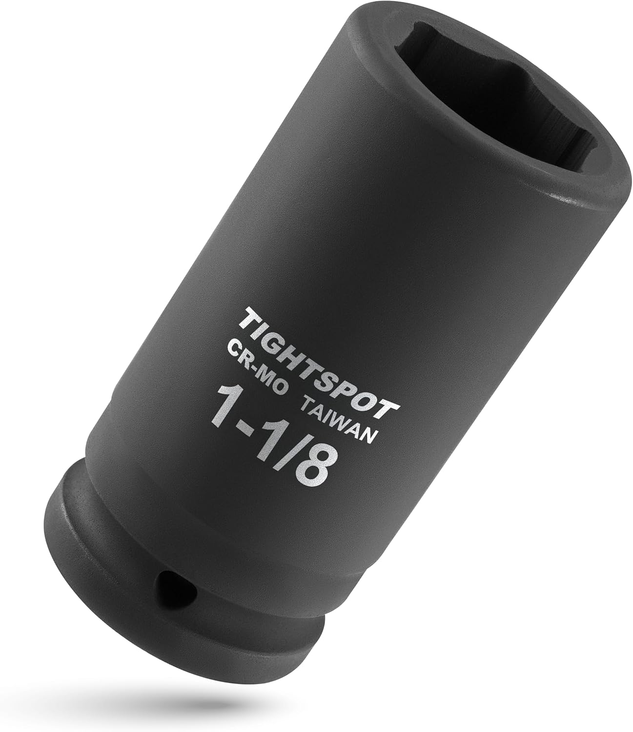 TIGHTSPOT 1/2 Inch Drive - 30mm Shallow Impact Socket with Anti-Rounding 6 Point Design, Heat-Treated CRV Steel, Metric