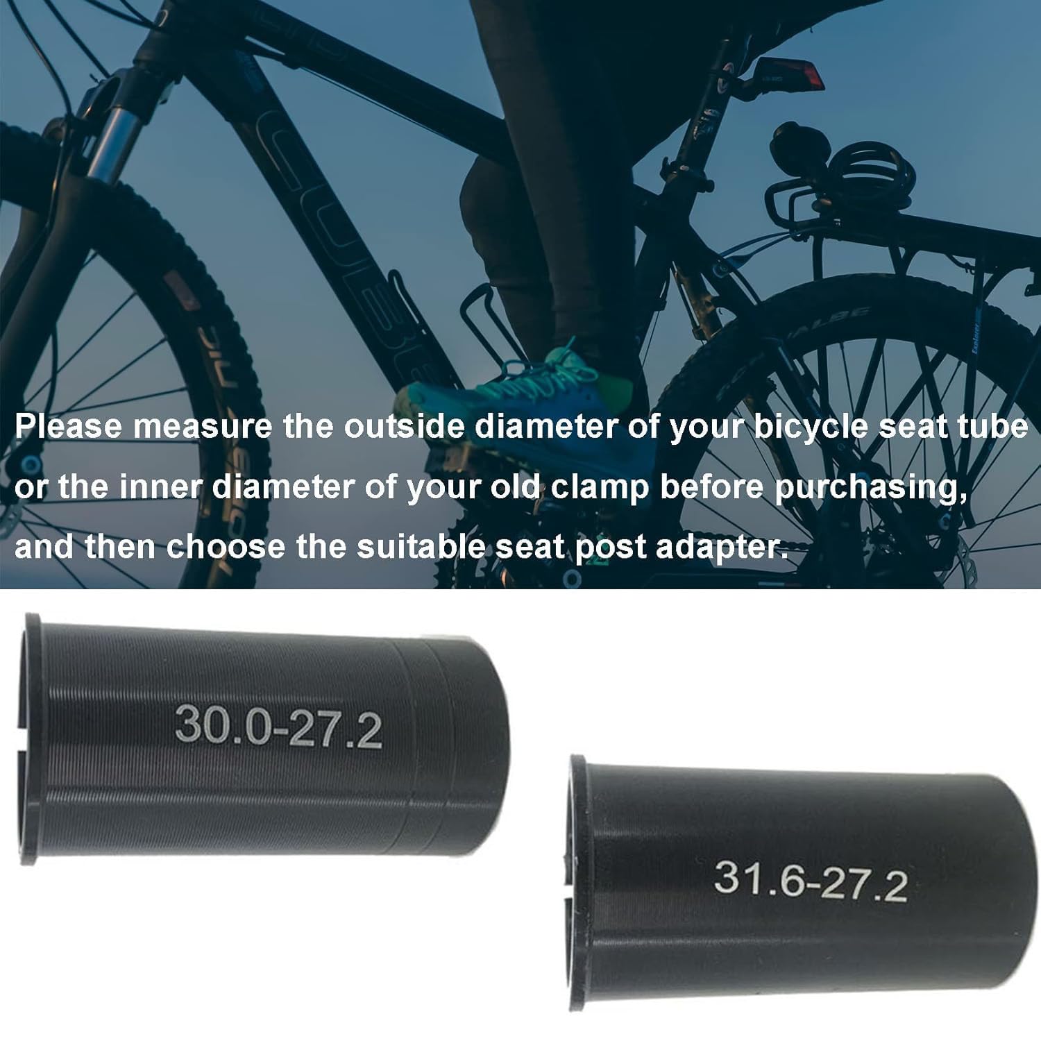 Adaptateur De Tige De Dégager De Vélo De Route Et VTT, Manchon De Réduction, 22.2 25.4 27.2 à 28.6 30 30.4 30.9 31.6 31.8 33.9 34.9