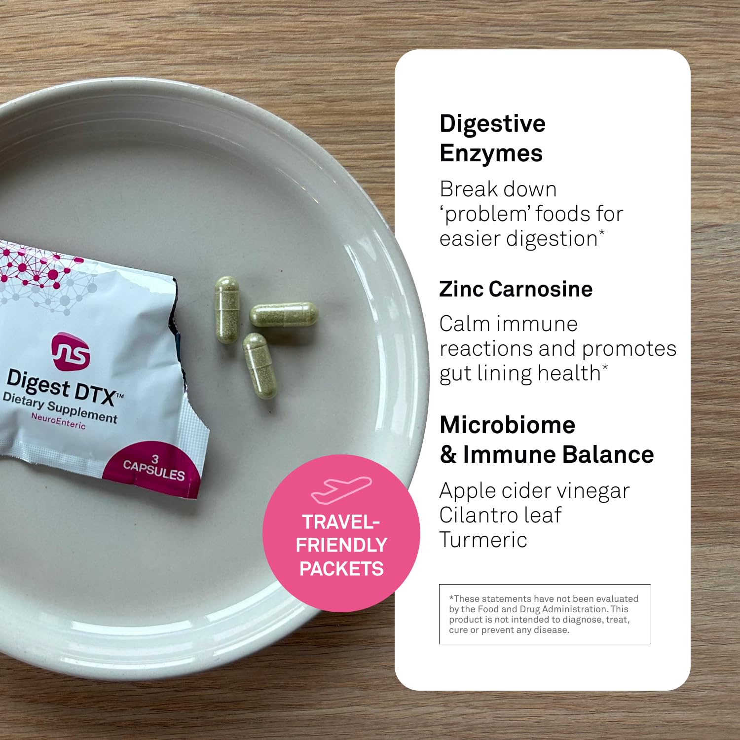 Neuroscience Digest DTX Digestive Enzyme & Immune Support Supplement, 15 Ct — Amazon image 3