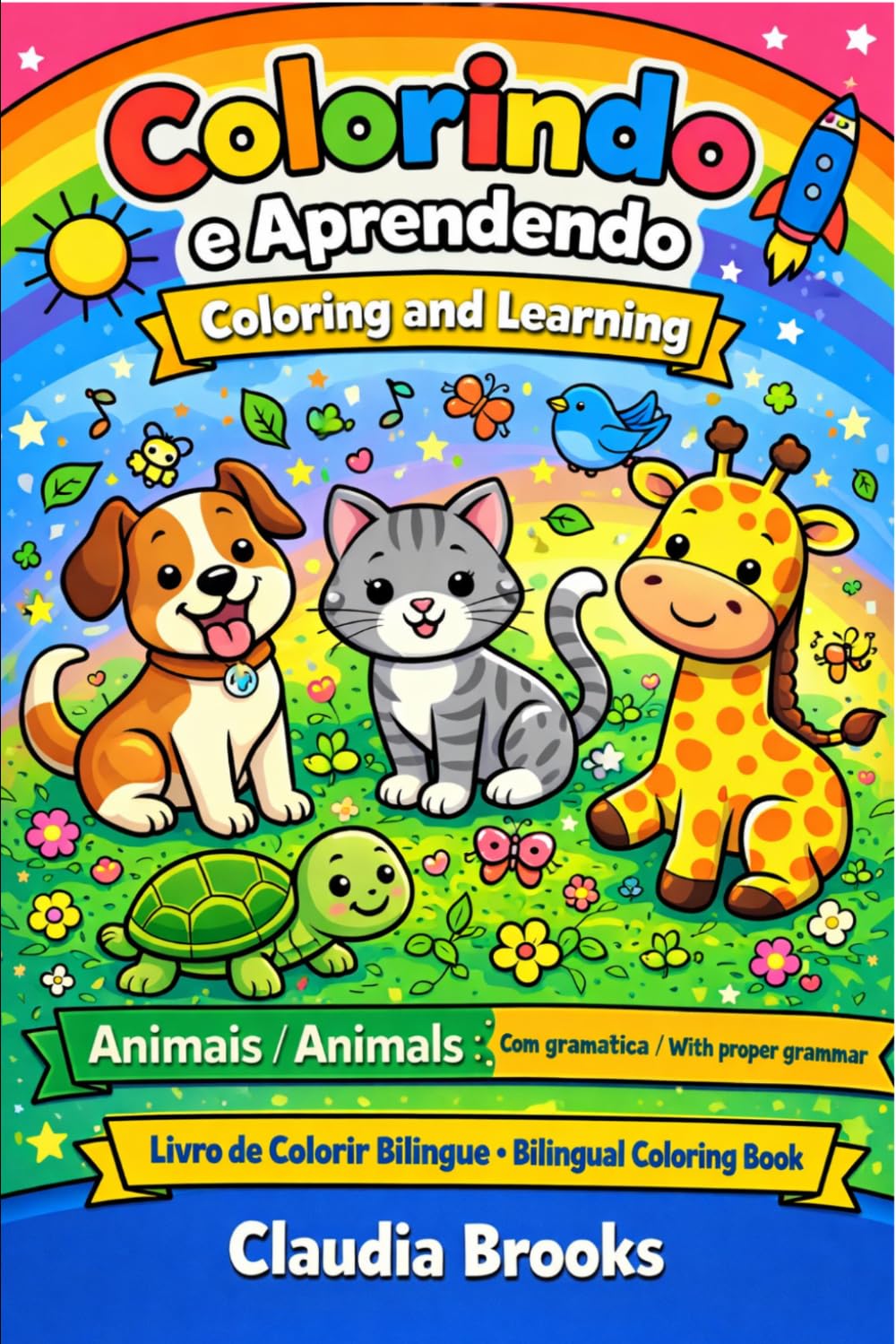 Animais: com gramática: Colorindo e Aprendendo