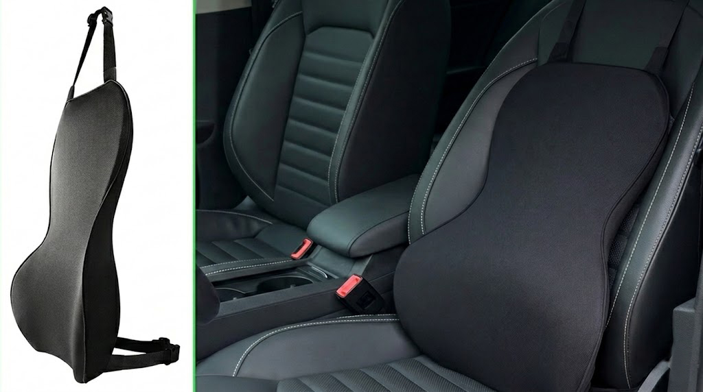 FOUNDCOOL Universel Mousse à Mémoire De Forme Coussin Siege Voiture