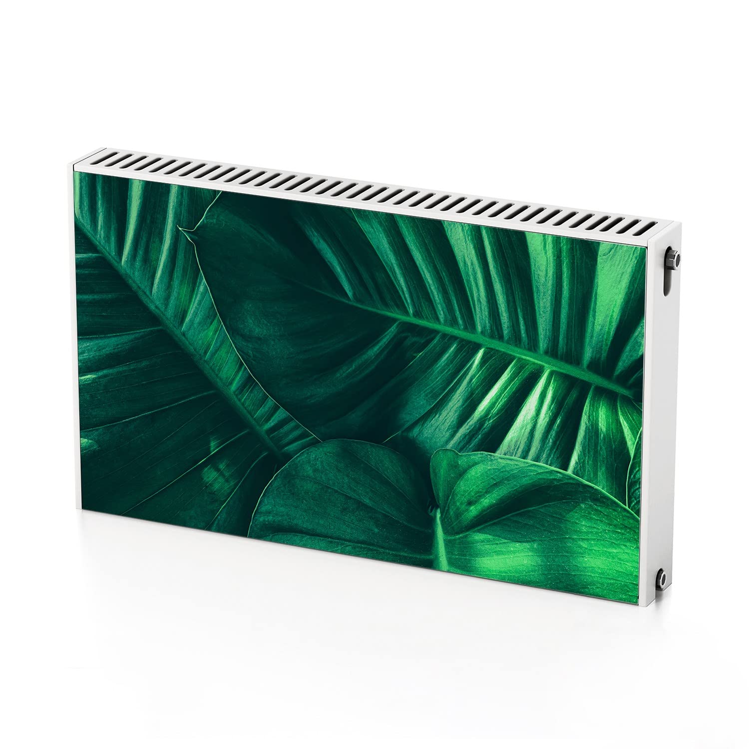 Décoration tapis magnétique pour cacher un radiateur blanc