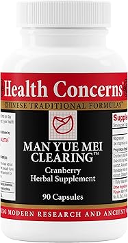 Health Concerns Man Yue Mei Clearing Cranberry Supplement for Urinary Tract Health & Bladder Cleanse Kidney Support Formula Chinese Herbal Supplement with Corn Silk 90 Capsules