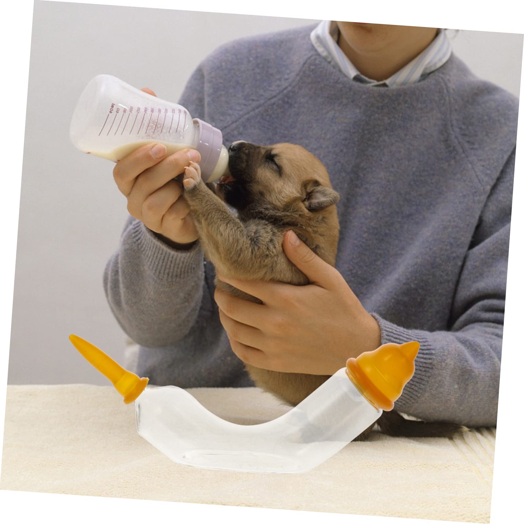 POPETPOP 4 Set per Animali Domestici Neonati Tettarelle Multifunzione per Gatti Sicure per Gatti Alimentatore per Gatti
