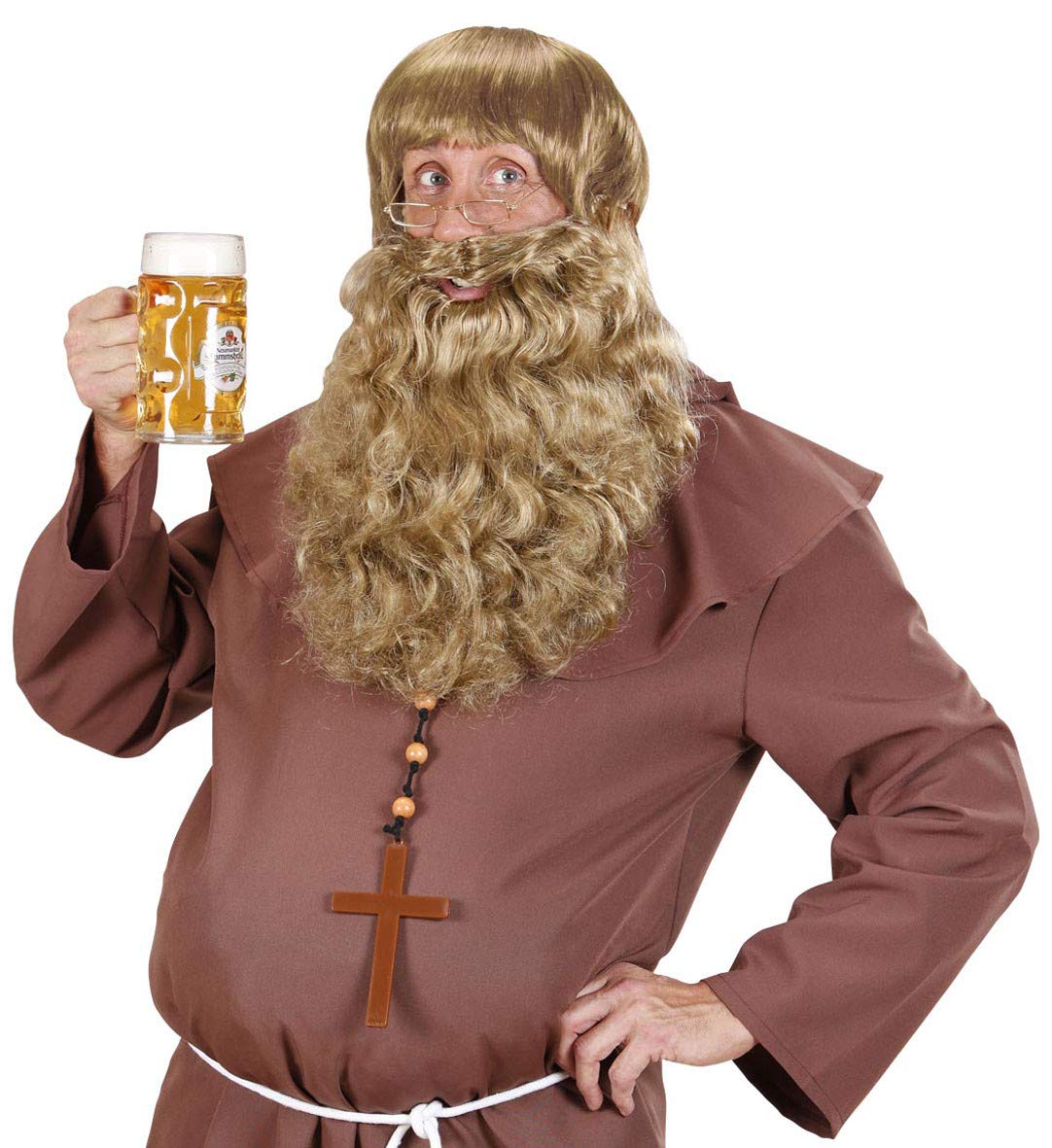 O30241-05 Mittelalterbart Braun - Zwergen Bart Aus Kunsthaar, Einheitsgröße, Für Kostüm & Cosplay