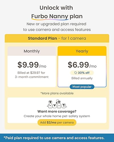 Miniatura 4 de Furbo [Nueva Mini Cámara 360° + Mini Cam [Nueva Suscripción Requerida en la Configuración] (Paquete de 2 Cámaras Suscripción Nanny Pro): Alertas