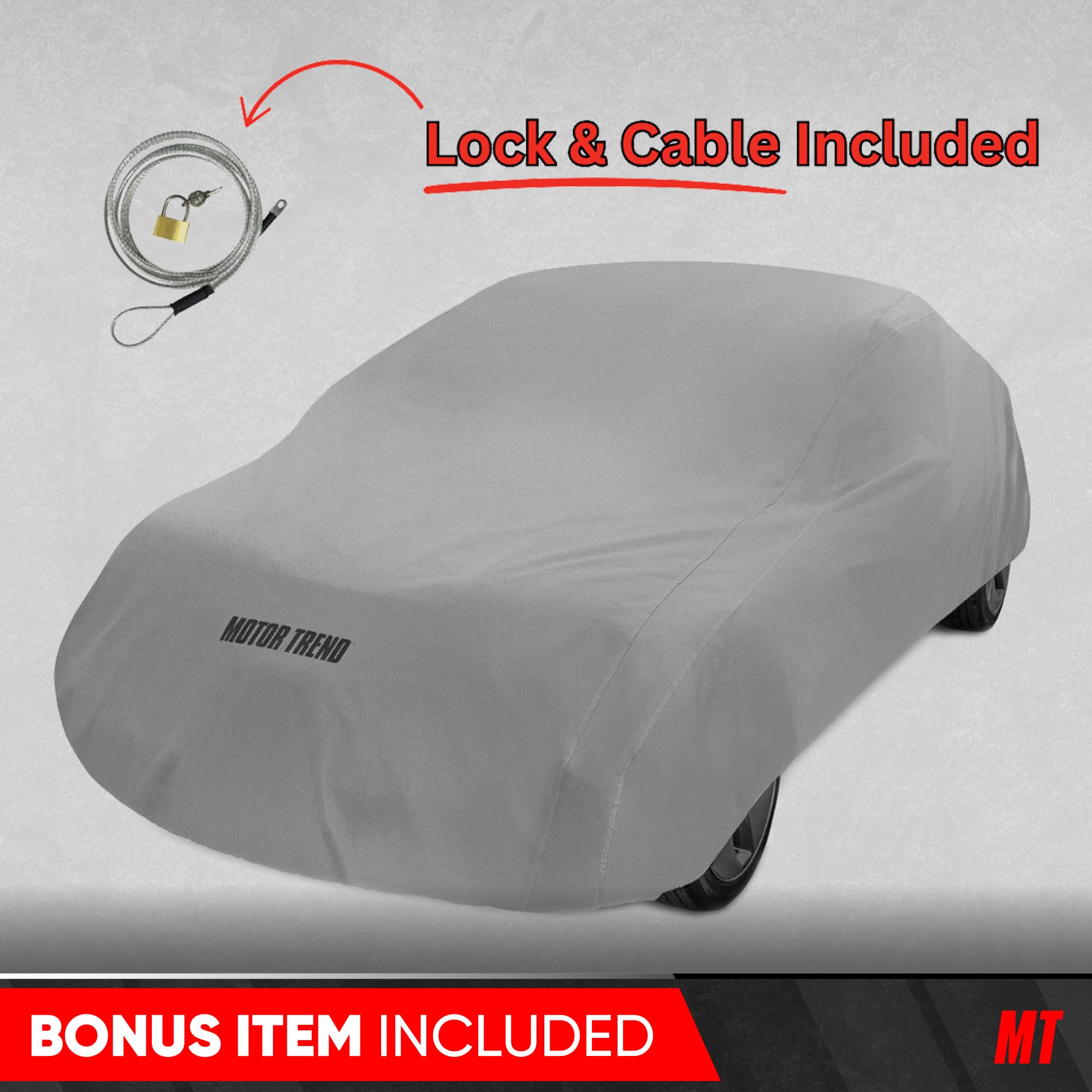 MotorTrend Custom Fit Car Cover for Ford Mustang 1965-2004 All-Weather Protection for Cars Trucks SUVs UV Resistant Waterproof — view 4