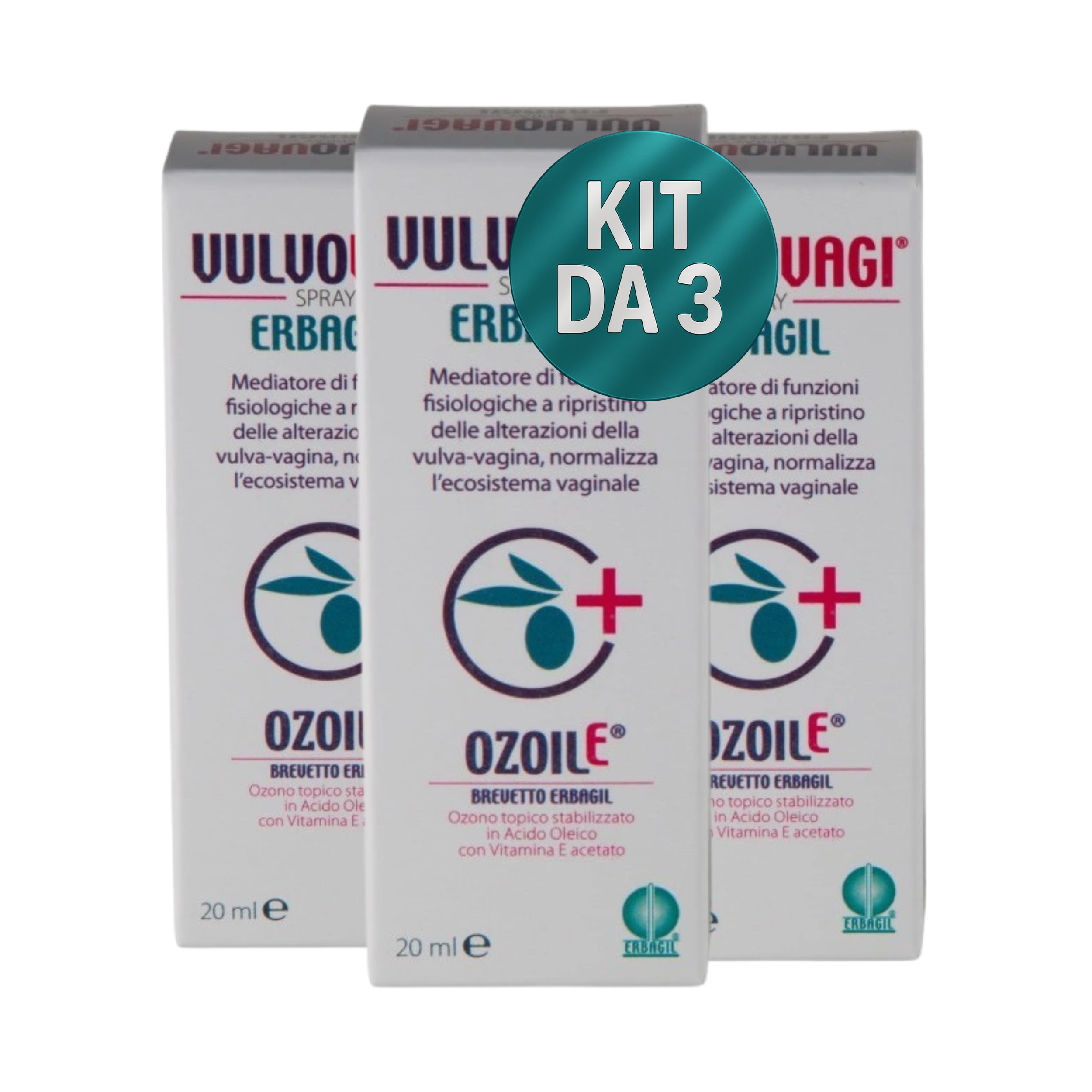 Spray Intimo Donna | Lenitivo, Protettivo, Idratante | Sollievo da Prurito, Secchezza e Rossori | Con Ozoile, Tea Tree Oil e Acido Glicirretico | Uso Esterno | 3 X 20 ml