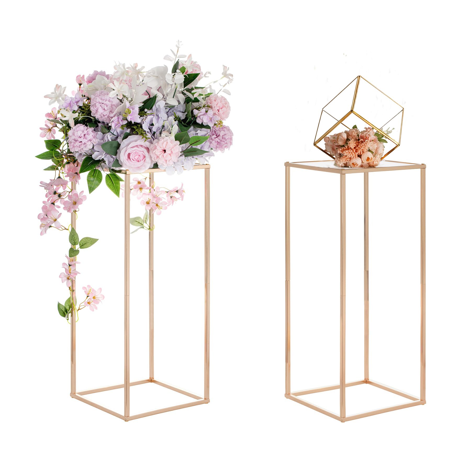 Bigsee Gold Floor Wedding Flower Stand 
