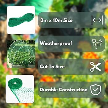 Jardin Mile 4m X 10m Oiseau Filet De Vert Jardin Anti Oiseau étang