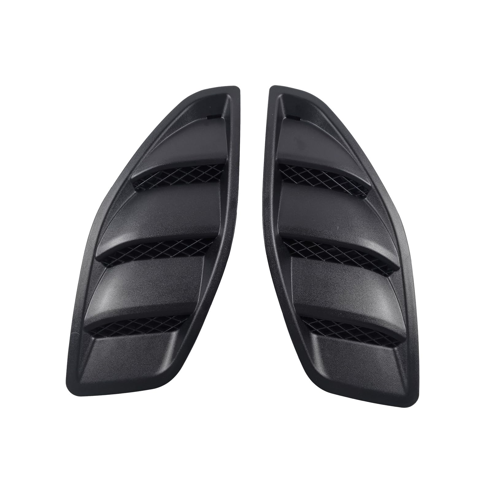 hilopexi Hood Vent Cover Compatible with 2007-2017 Jeep Wrangler JK 10th Anniversary Engine Inlet Louvers Scoop Air Vent Outlet Trim Cover 68185319ab 68185319aa 68185318ab 68185318aa