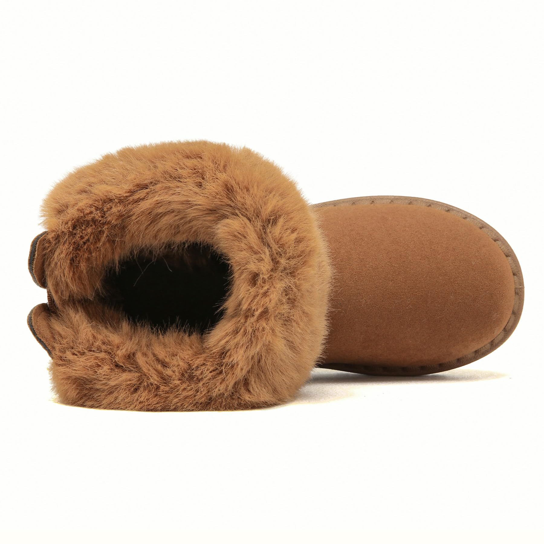 Yeeteepot Bambine e Ragazze Carino Stivali da Neve Calda Foderati Stivaletti Inverno Morbide Piatto Stivali Bambini Pelliccia Antiscivolo Boots