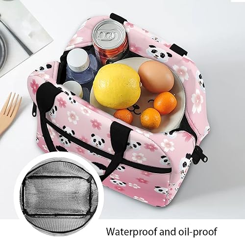 Miniatura 5 de PORCLAY Lonchera con diseño de caballos aztecas, bolsa de almuerzo aislada para mujeres, bolsa de almuerzo para preparación de comidas, bolsa de