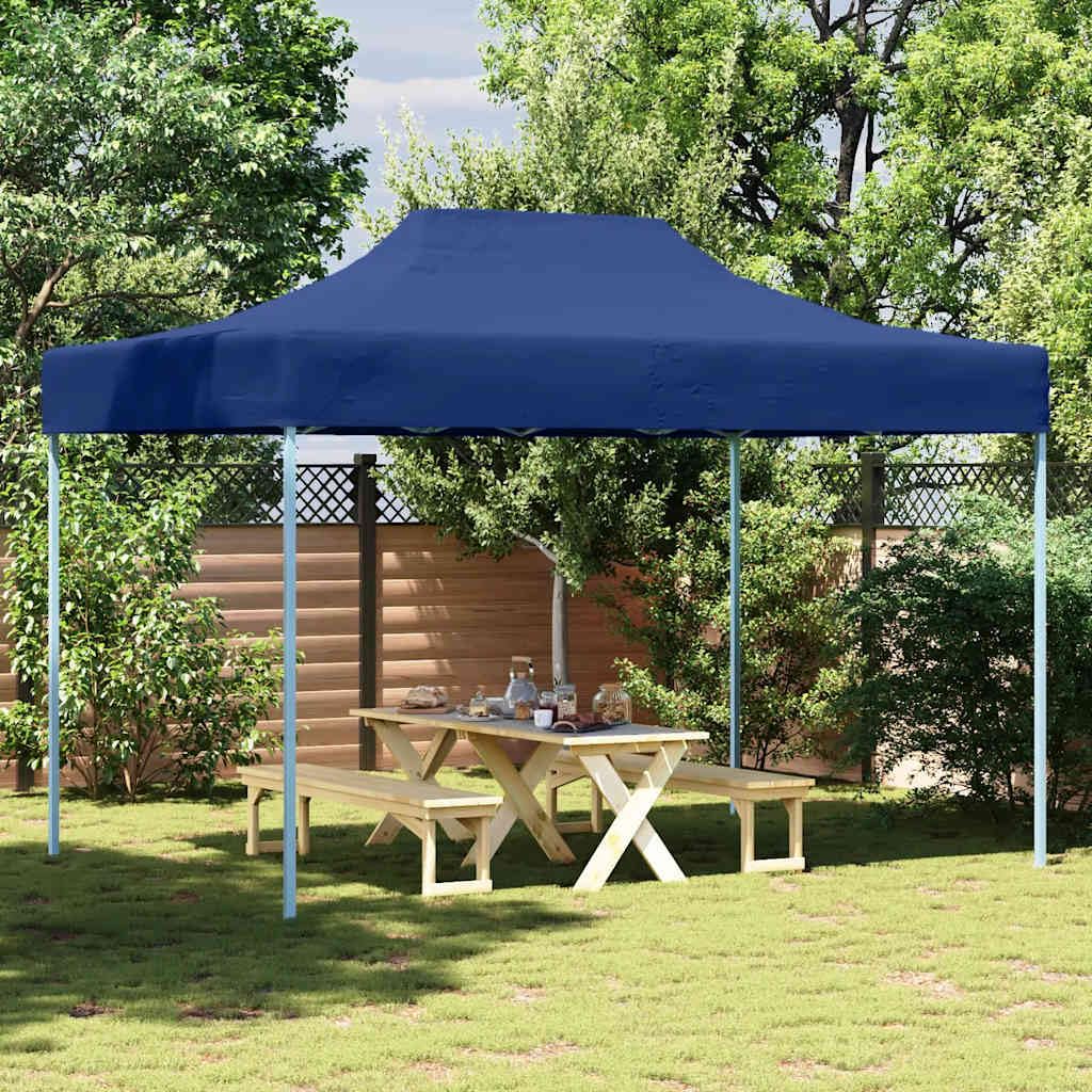 Gazebo pieghevole professionale, 280 x 410 x 315 cm, in acciaio verniciato a polvere e Oxford 600D, protezione dai raggi UV, design moderno, per giardino, campeggio, balcone, terrazza