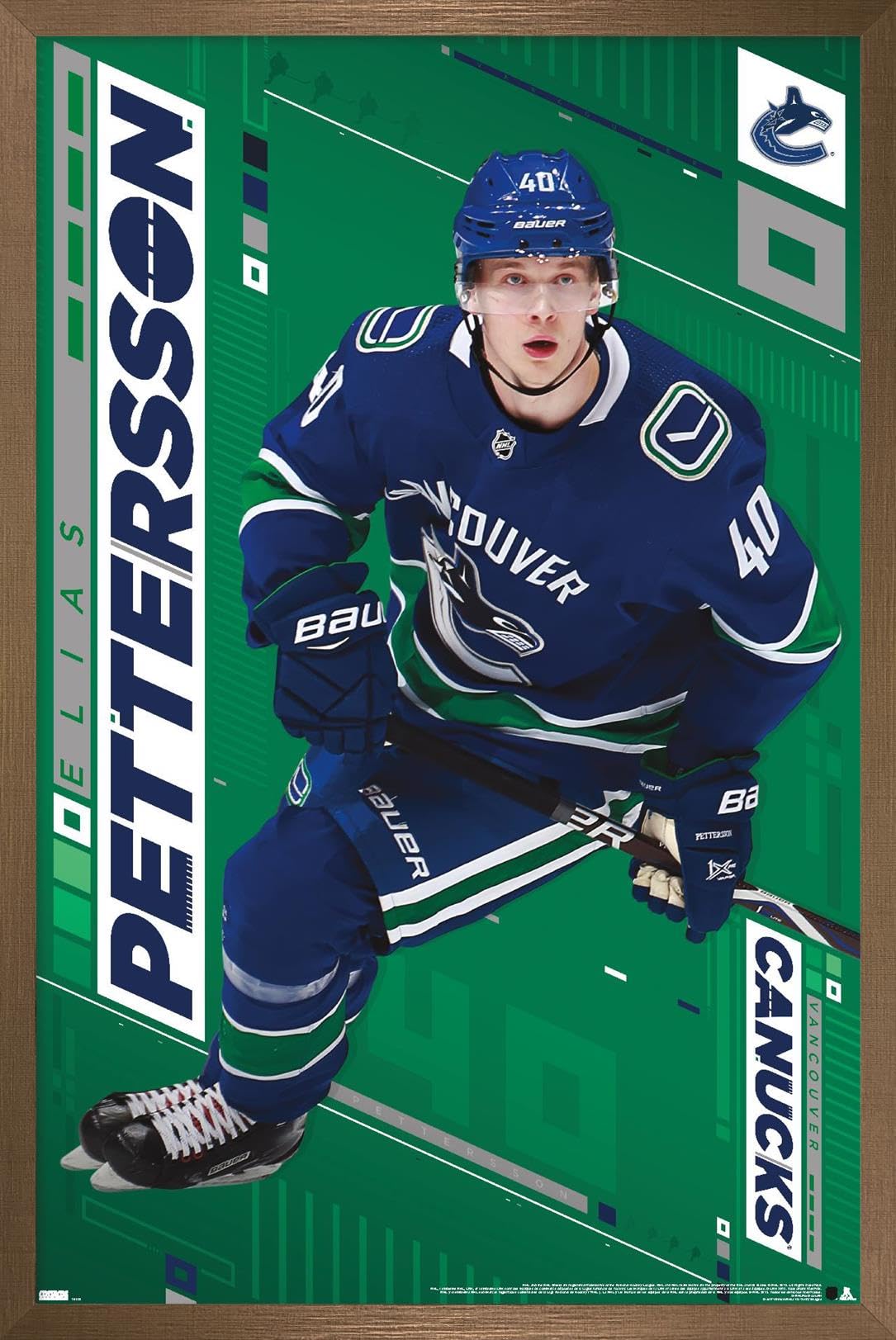 Trends International NHL Vancouver Canucks - Elias Pettersson 19 Wall Poster, 22.375