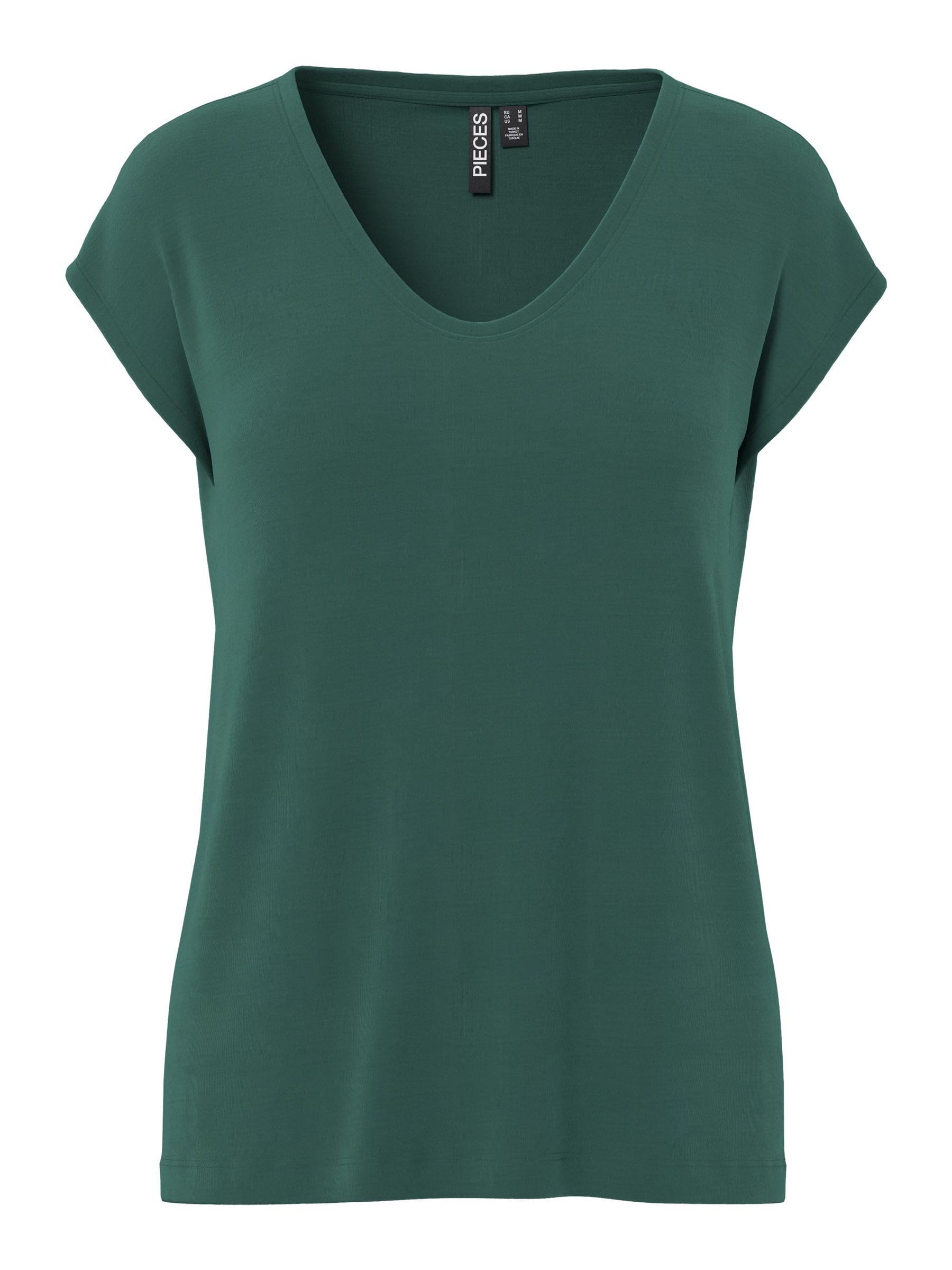 PIECES Women's Pckamala Noos Bc Tee T-Shirt, Trekking Green, XS