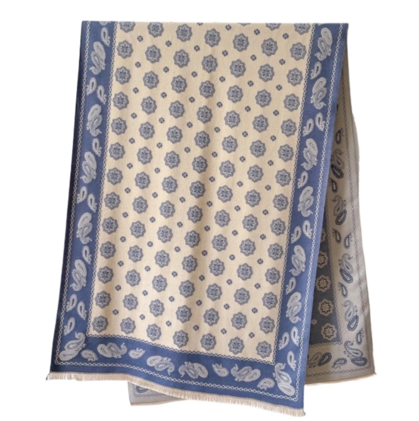 Sciarpa Calda Sciarpa Calda Invernale per Donna Decorazione per Abiti Casual con Scialle Morbido Nappa per La Vita Quotidiana(Blue)