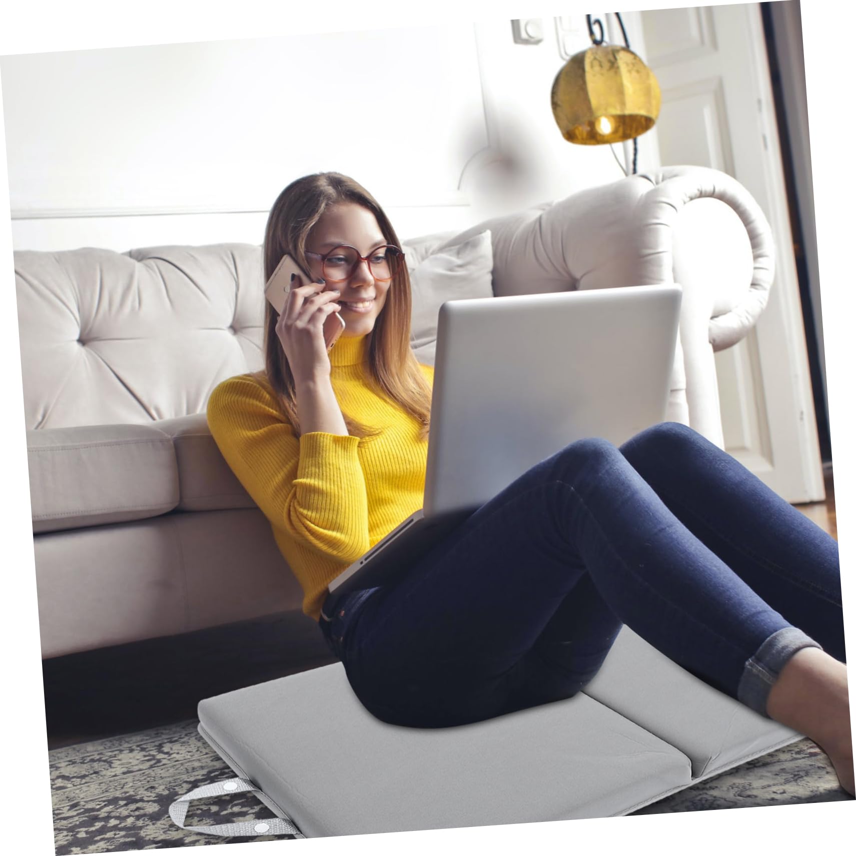 2 Piezas Almohadilla para Arrodillarse de y Flexible Cojín Protector para Rodillas Multifuncional para Jardín Baño Yoga y Trabajo Doméstico Color Gris