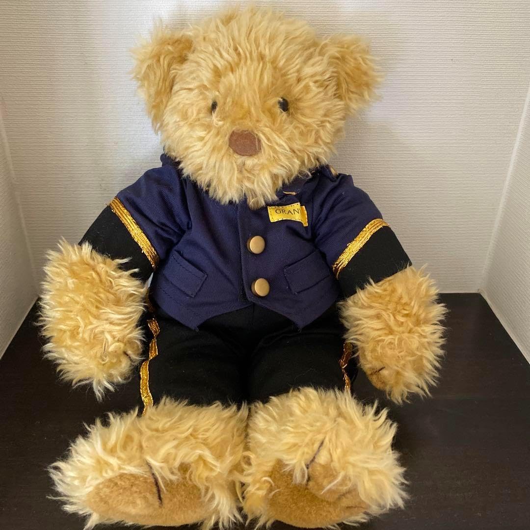【レア】グランビアホテル　制服着用　アンティーク　テディベア　クマ　ぬいぐるみ その他】グランビアホテル 制服着用 アンティーク テディベア クマ