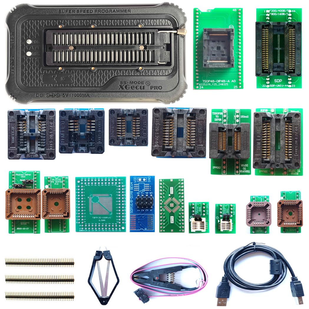 その他 ANDO AF-9700 EP-ROM PROGRAMMER T76 Programmer 17 Adapters for with Xgecu T56 Programmer Tl866ii