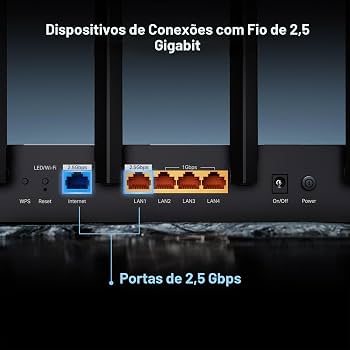 TP-Link Roteador Wi-Fi 7 de banda dupla Archer BE6500 (Archer