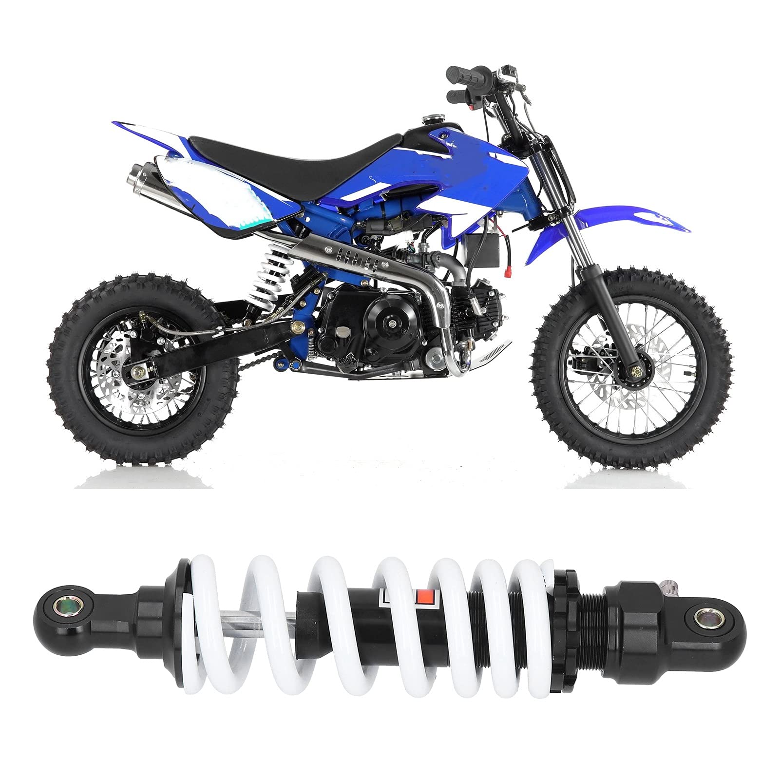 Zawieszenie Amortyzatora, Tylne Amortyzatory 13mm Amortyzator Sprężynowy 980LBS 295mm Tylne Zawieszenie Regulowane do Motocykla ATV SUV