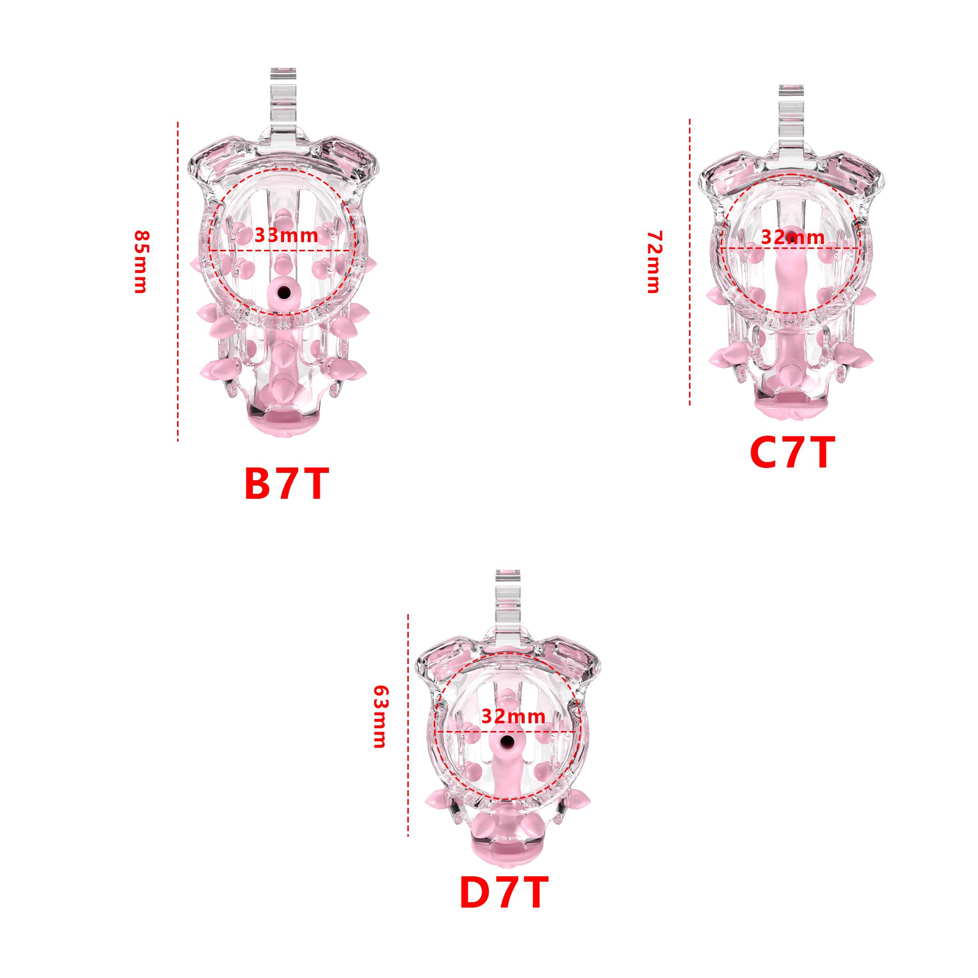 Cage de chasteté en résine 3D Cage de chasteté pour homme Cage à bite pour pénis Punition masculine Jouets sexuels pour le plaisir des couples (M)