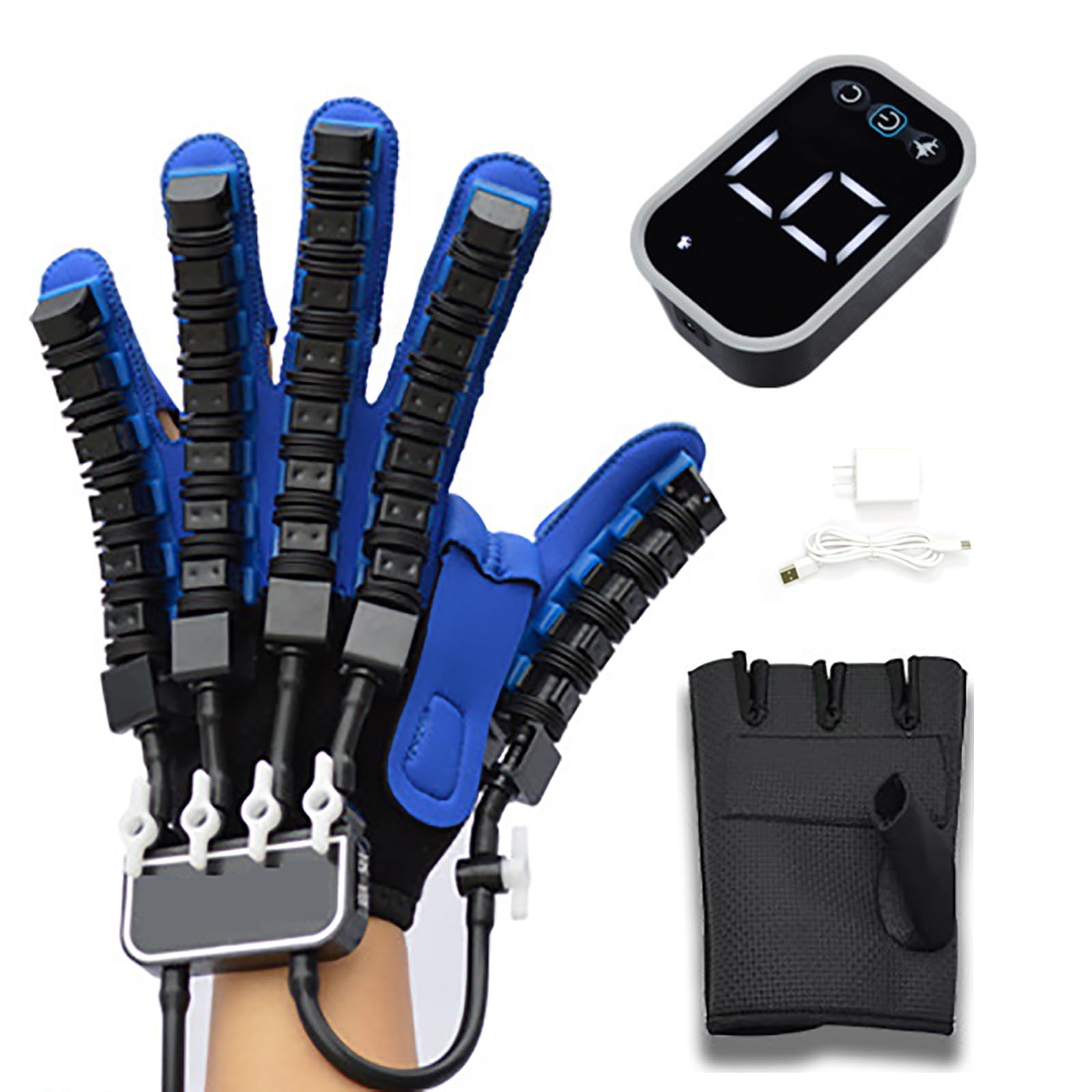 SXSLTSA Upgraded Rehabilitation Robot Gloves, Memory Function Robotic Glove for Stroke Recovery Therapy Device, Paralysis Arthriti Patient Physical Reabilitech