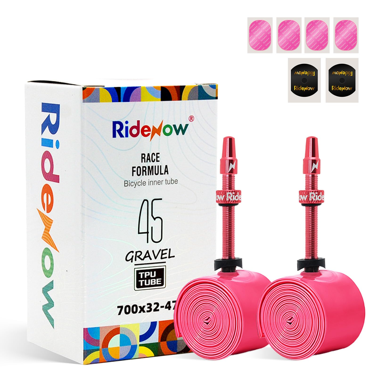RideNow Gravel Bike TPU Inner Tube 700 x 32C-47C MTB 27" 28" 29" 2-Pack