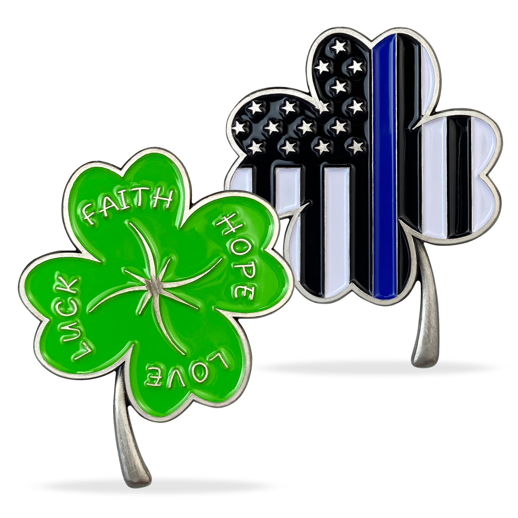 Good Luck Charm Lucky Coin With Protective Case - Four Leaf Clover Good  Luck Token For Motivation & Prosperity Four Leaf Clover Coin