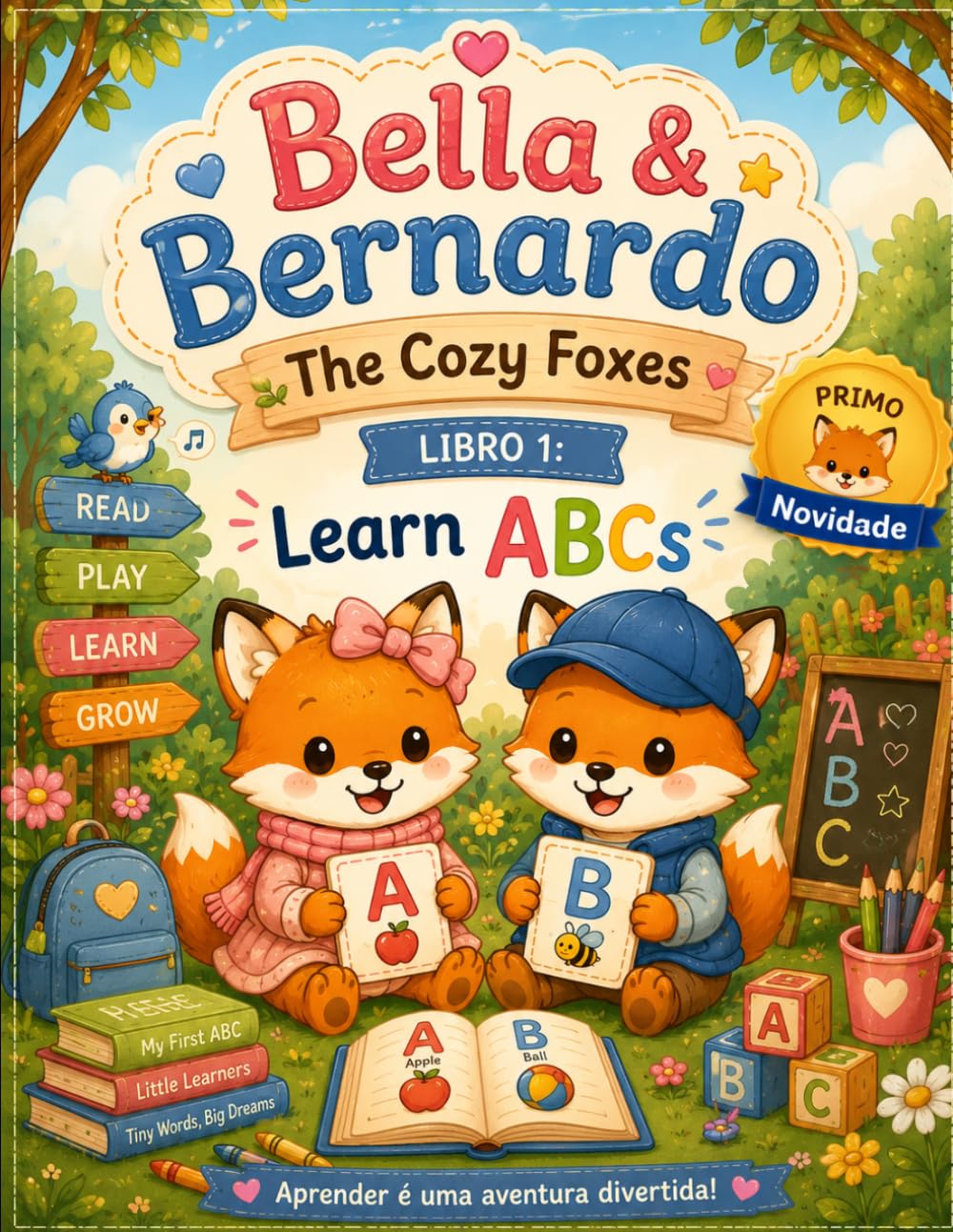 Bella & Bernardo: The Cozy Foxes: Livro 1: Learn ABCs