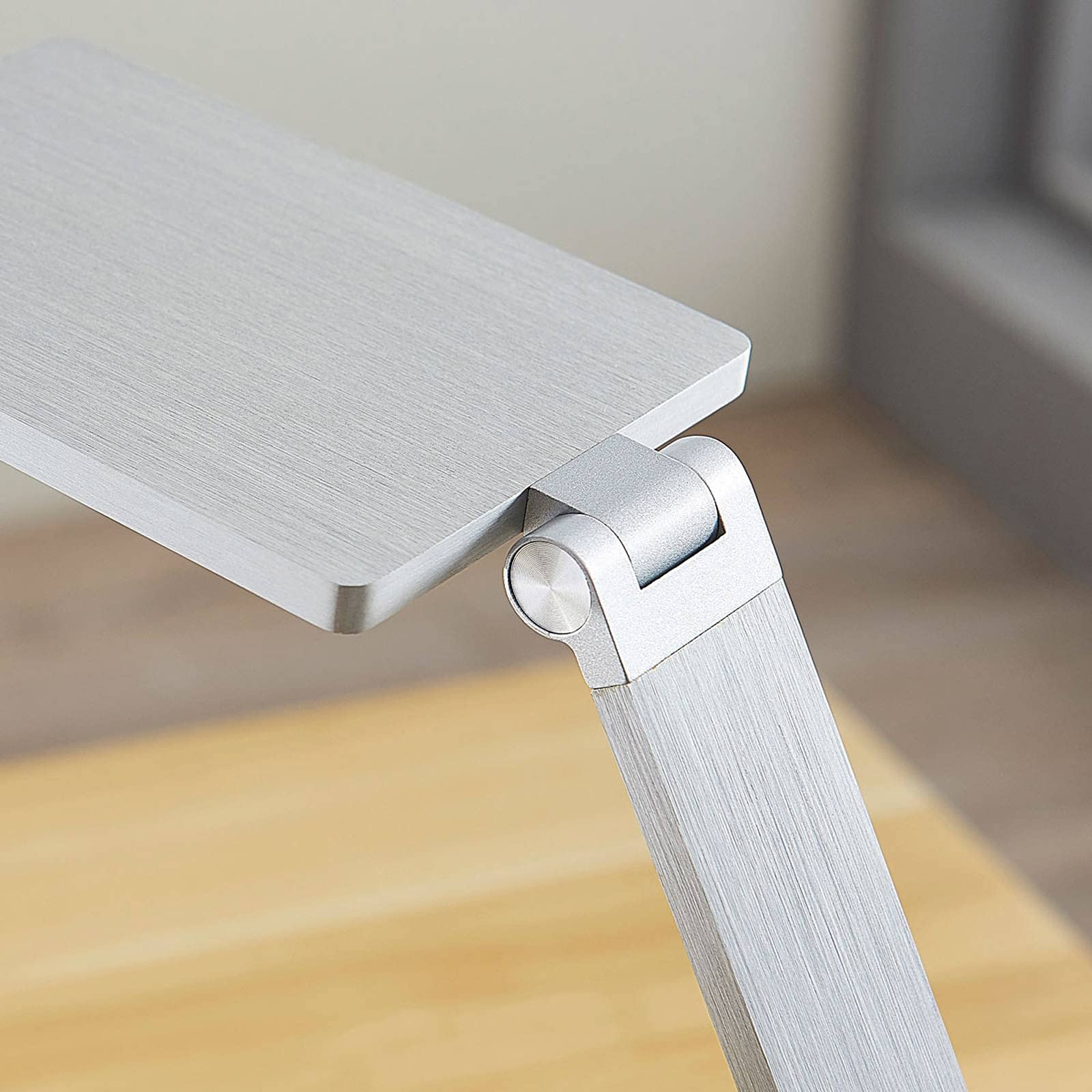 Lucande Lampada da tavolo LED dimmerabile (Moderno) colore Grigio, in Alluminio ad es. Studio & Ufficio lampadina inclusa lampada scrivania a