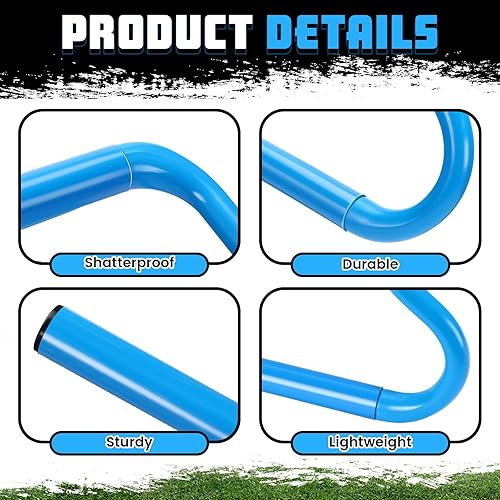 Vista 23 de Wettarn 10 unidades de entrenamiento de agilidad de velocidad, desmontables y duraderas, agilidad pliométrica y multiusos, equipo de entrenamiento