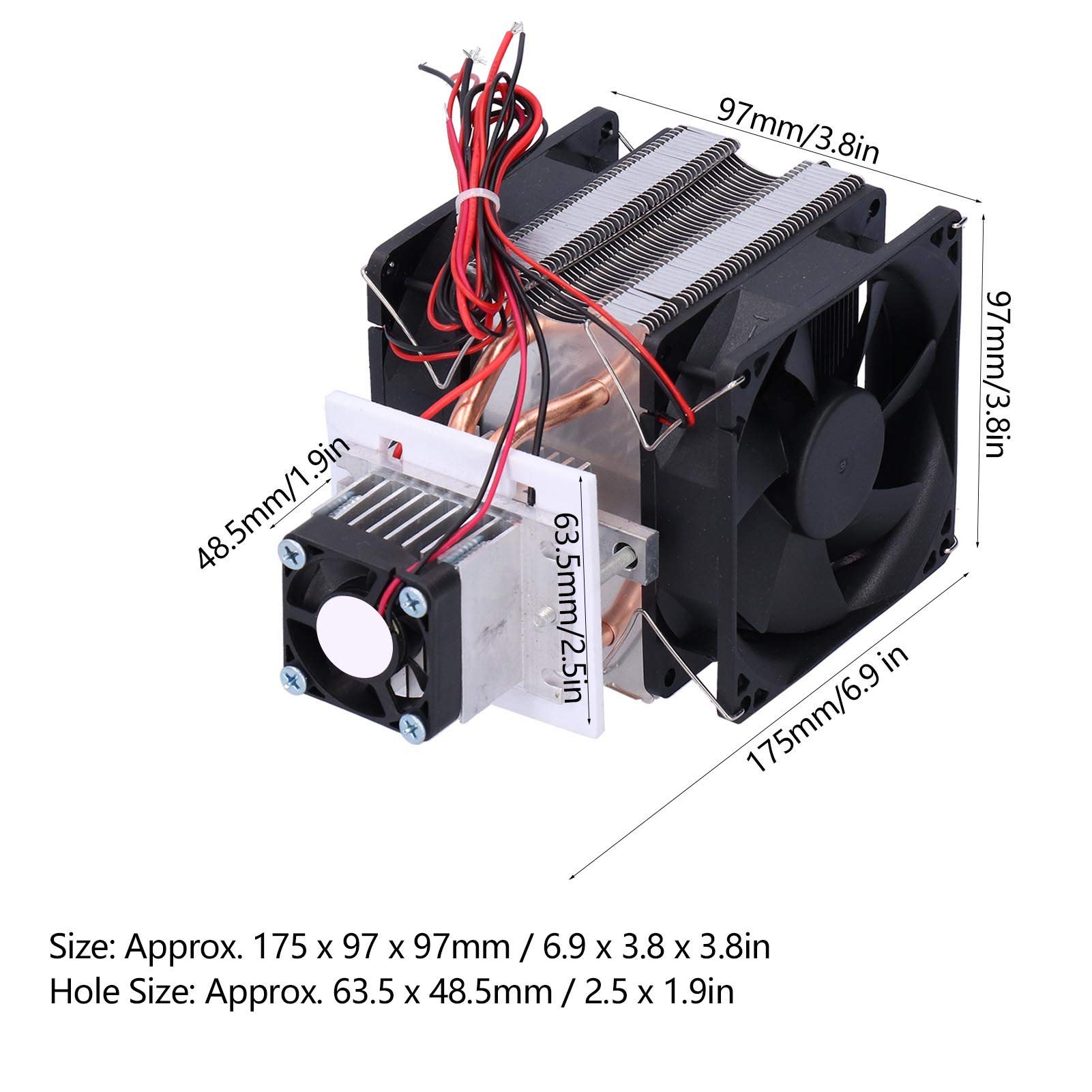 Chłodnica jednordzeniowa DIY Półprzewodnikowy system chłodniczy 12 V 72 W Termoelektryczne urządzenie chłodzące do lodówek i sprzętu laboratoryjnego DIY do samodzielnego montażu