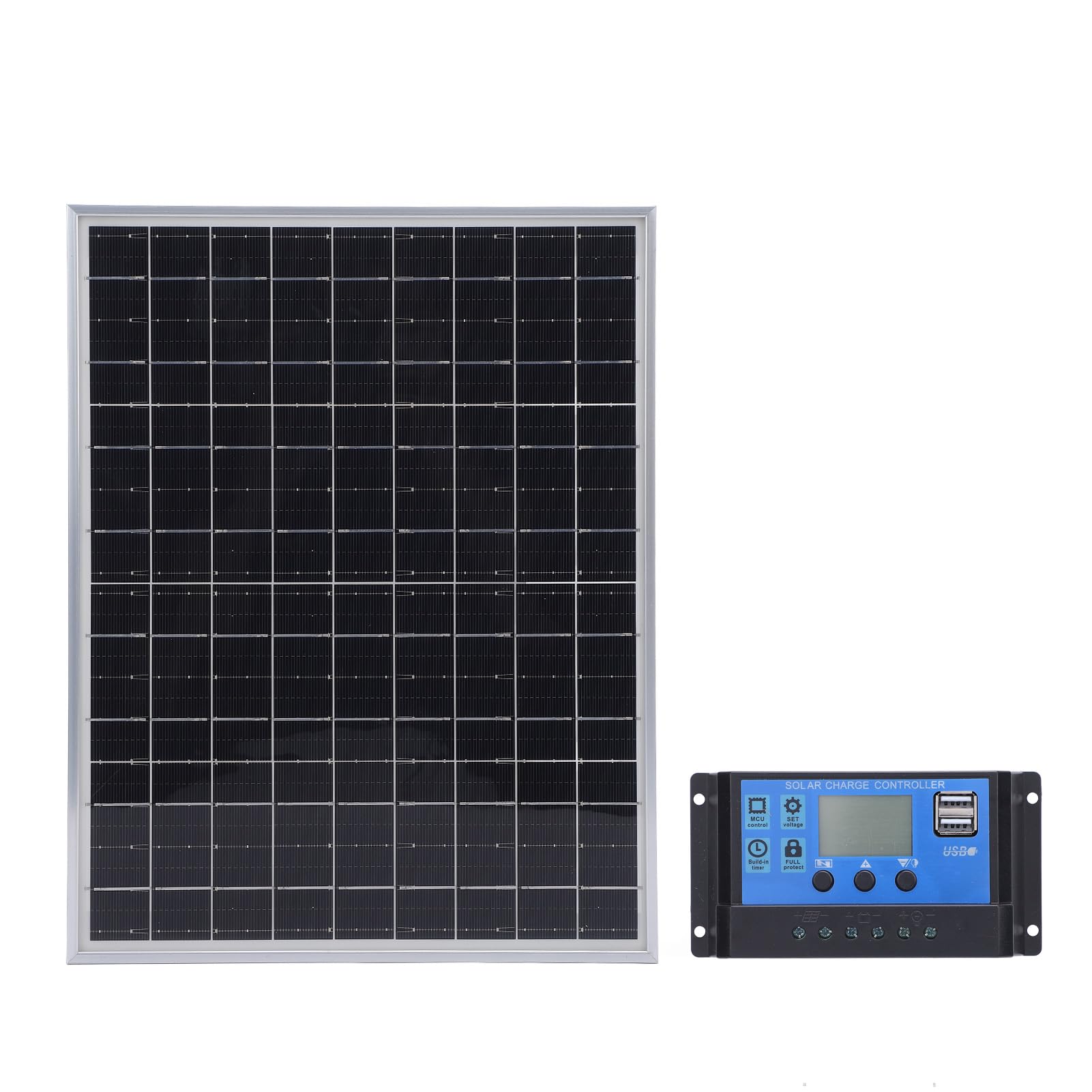 Dpofirs Pannello Solare Portatile 15W per Ricarica All'aperto