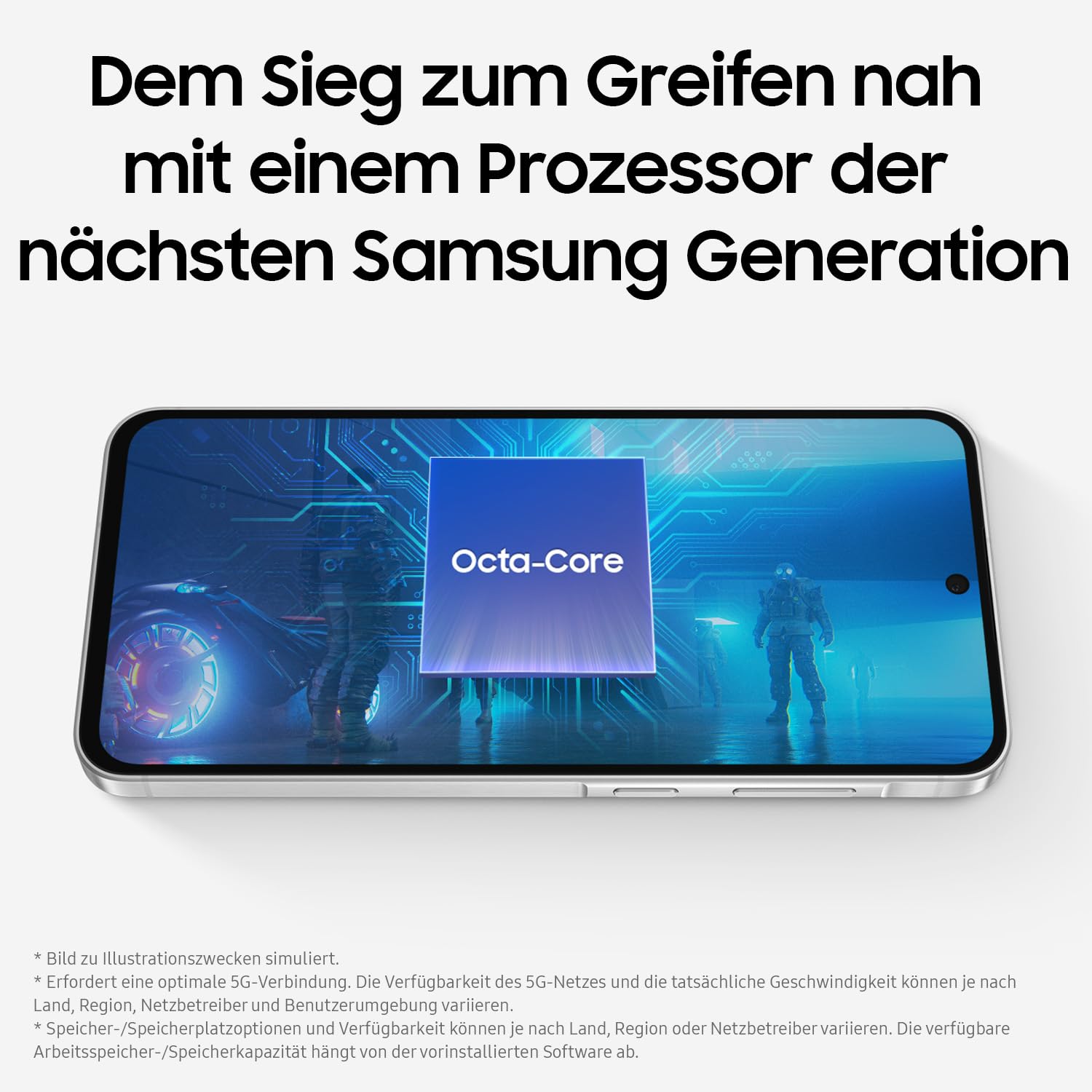 Samsung Galaxy A56 5G AI Smartphone ohne Vertrag, Simlockfreies AI Handy mit Android, 8 GB RAM, 128 GB Speicher, 50-MP-Kamera, Awesome Graphite, 2,5 Jahre Herstellergarantie [Exklusiv auf Amazon]