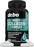 Vista 1 de Multi Collagen Peptides for Women & Men - Type I, II, III, V, & X Multi Collagen for Women & Men Complex Capsules, Hydrolyzed Peptides Pills
