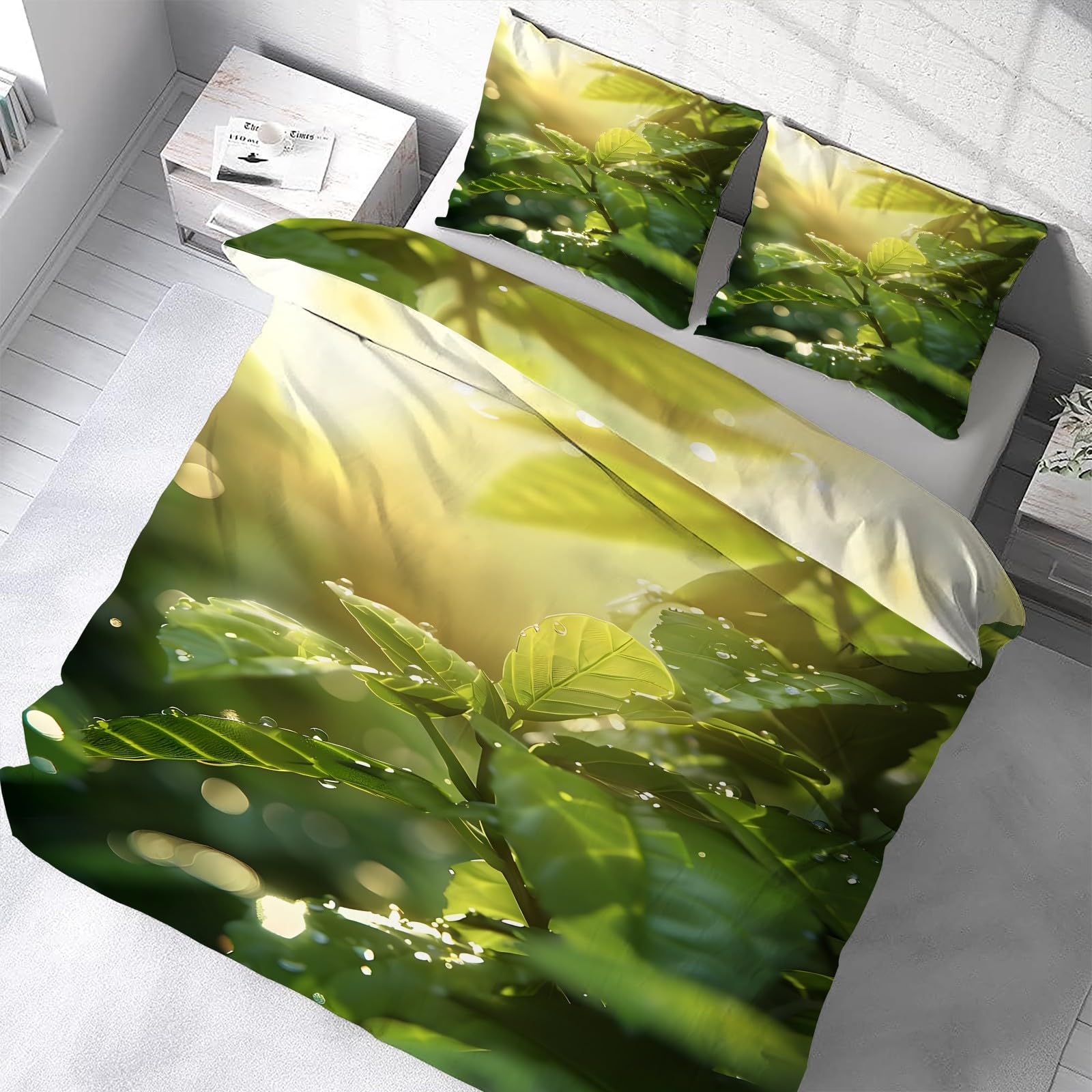 Housse de couette fermeture éclair 200x200 cm pour stopper la couette qui glisse