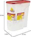 Rubbermaid Cereal Keeper Modular Pantry Food Storage Container, 4.3 L (18 Cup), 1 Count