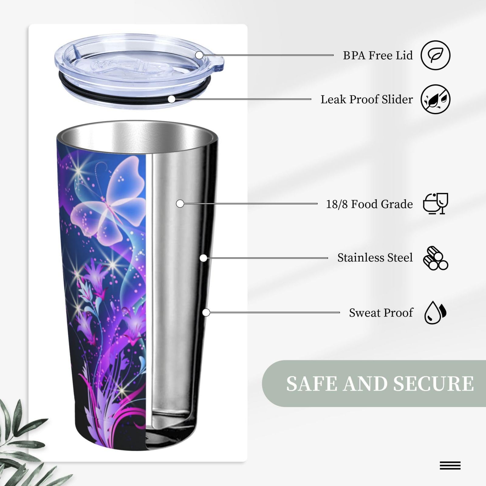 Tazza Termica Da Viaggio A Forma Di Fotocamera 400ml - Idea Regalo Compleanno, Viola