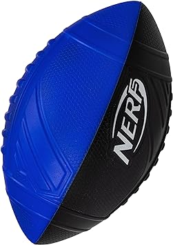 Nerf Pro Grip Football, Blue, Classic Foam Ball, Easy to Catch & Throw, Sports Toys, Christmas Gifts or Stocking Stuffers for Kids