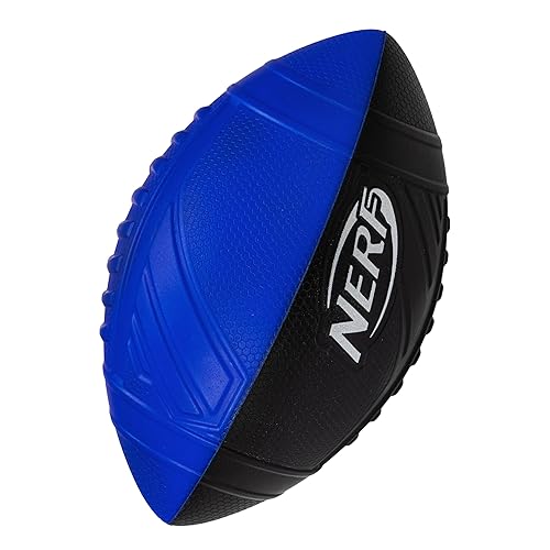 Nerf Pro Grip Football, Blue, Classic Foam Ball, Easy to Catch & Throw, Sports Toys, Christmas Gifts or Stocking Stuffers for Kids - Blue