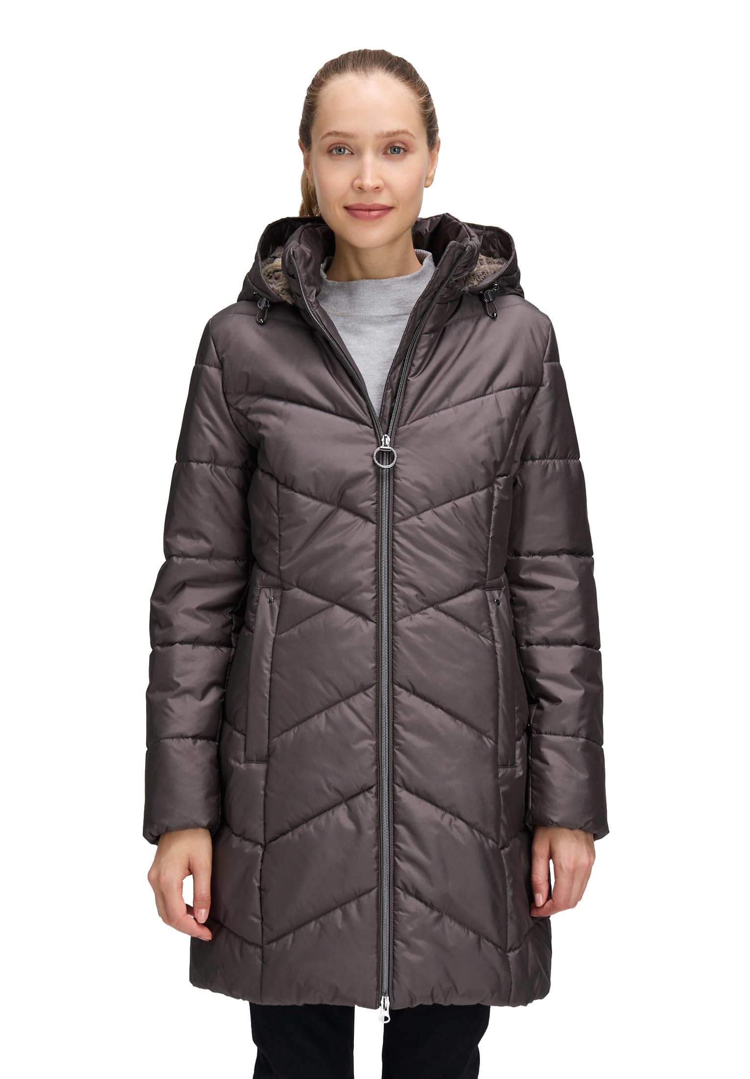Betty Barclay Damen Outdoorjacke mit Abnehmbarer Kapuze