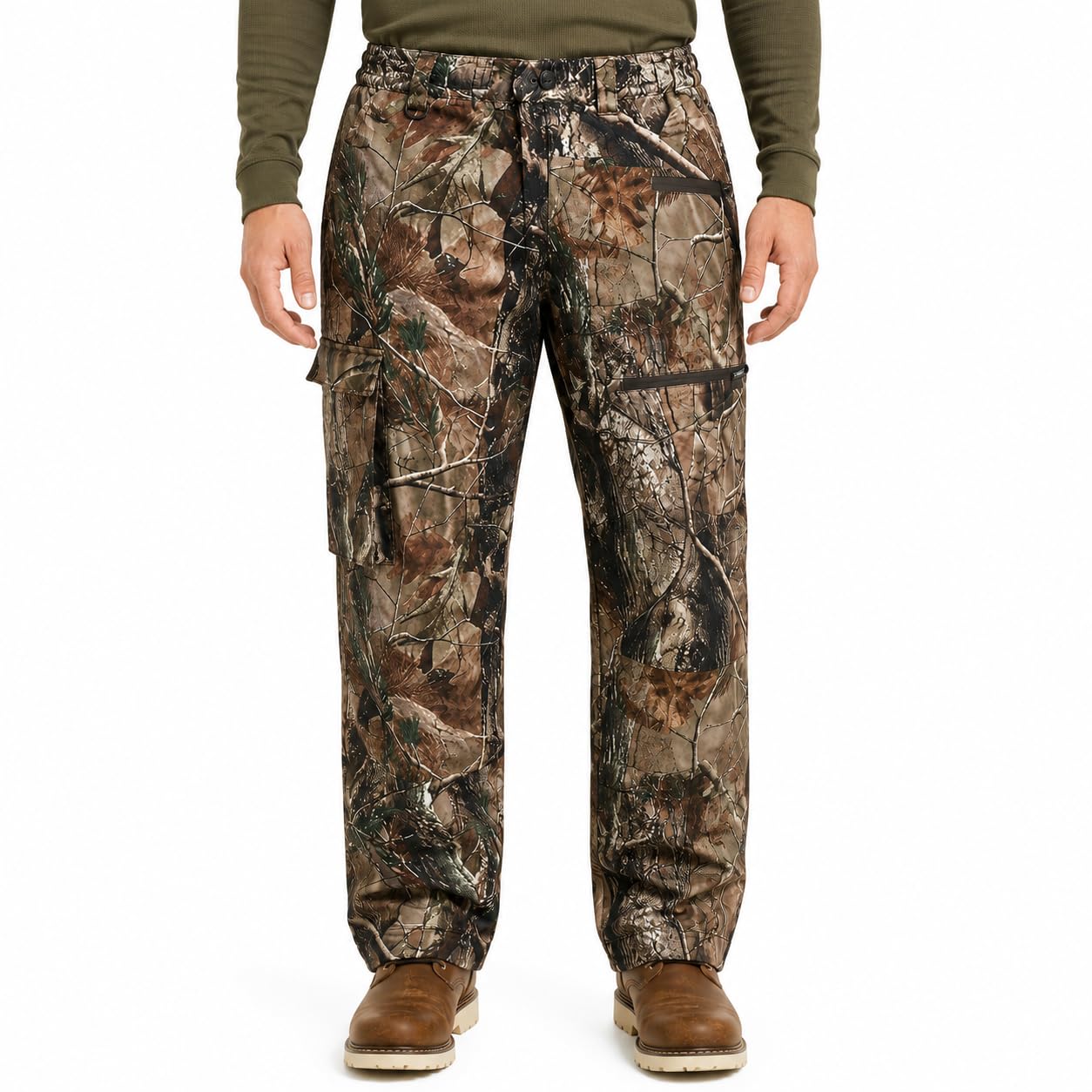 Krumba Hombres Camuflaje Caza Impermeable Pantalon