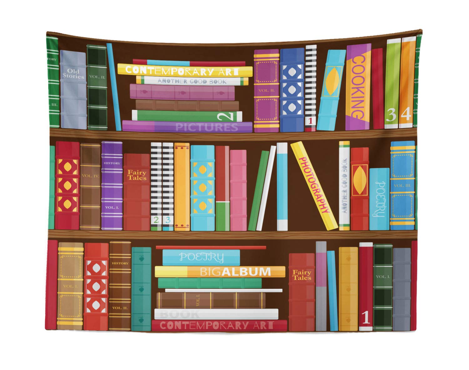 Amazon Com Ambesonne Bookshelf Tapestry Digital Drawing Graphic Of Home Library With Books About Different Subjects Image Fabric Wall Hanging Decor For Bedroom Living Room Dorm 28 X 23 Multicolor Hogar Y Amazon Com Ambesonne Bookshelf Tapestry Digital Drawing Graphic Of Home Library With Books About Different Subjects Image Fabric Wall Hanging Decor For Bedroom Living Room Dorm 28 X 23 Multicolor Hogar Y