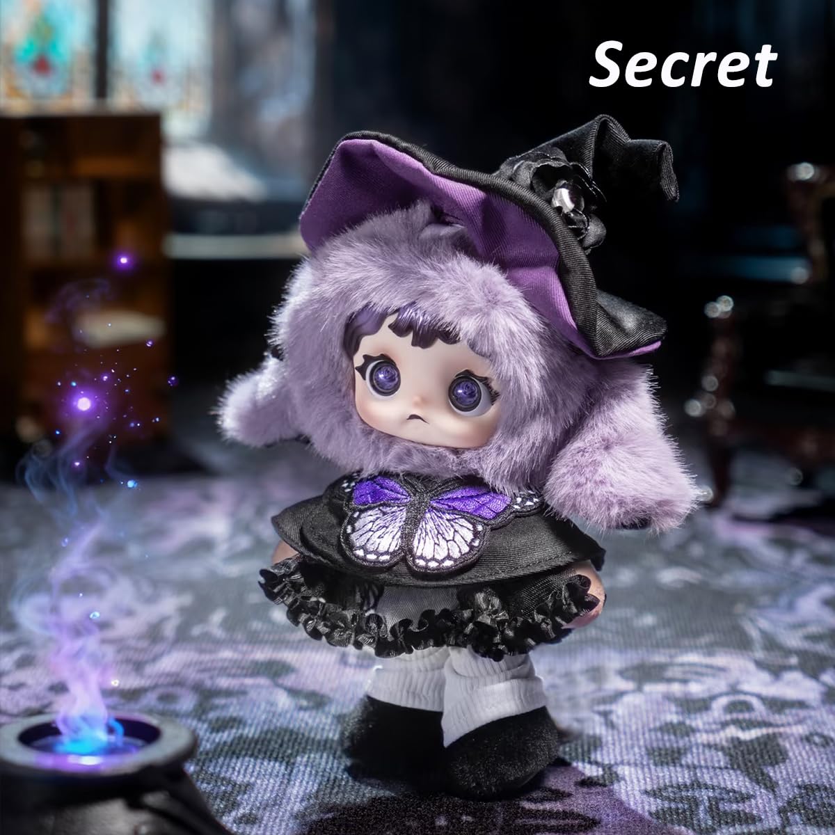 Heymi-Witch's Game Serie Plush Doll Blind Box Figuras de Acción Caja Misteriosa Caja de Juguete Lindo Aleatorio Regalo de Cumpleaños Navidad Juguete Coleccionable para Adornos de Escritorio, 1 unidad