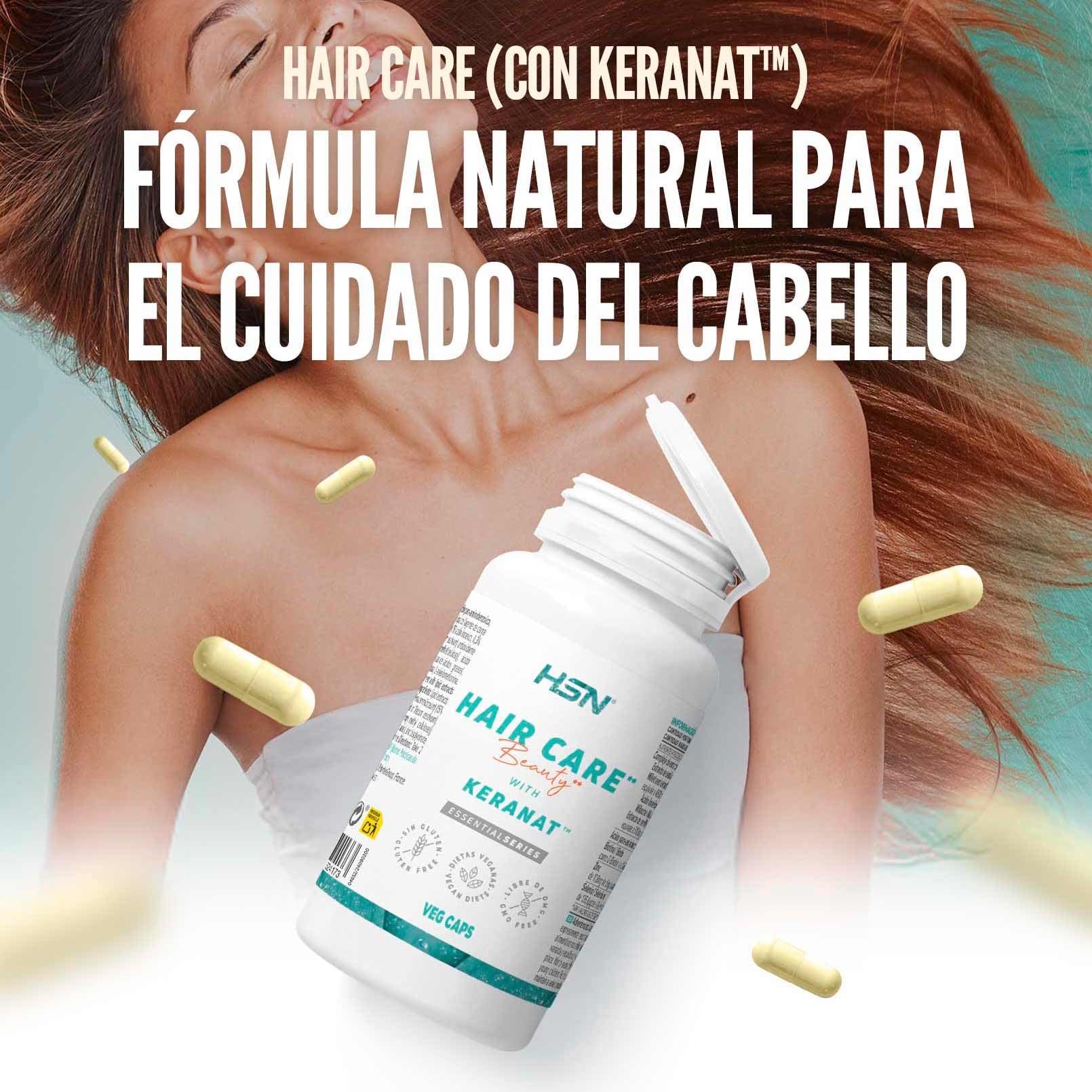 HSN Hair Care Cuidado del Cabello* (con Keranat™) | 60 Cápsulas Vegetales | *La biotina contribuye al mantenimiento del cabello en condiciones normales | No-GMO, Vegano, Sin Gluten