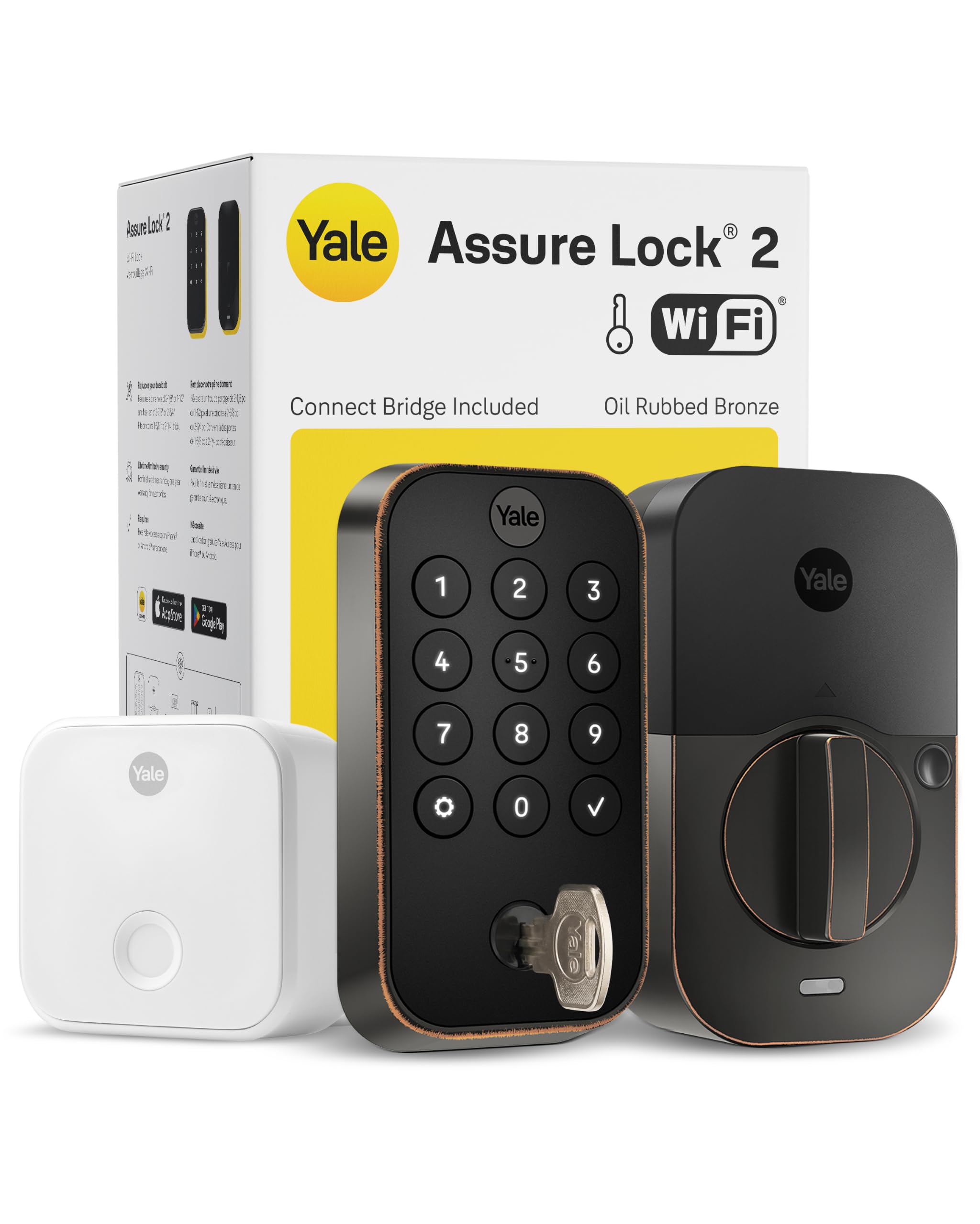 Assure Lock 2 Smart Door Lock with WiFi Bridge