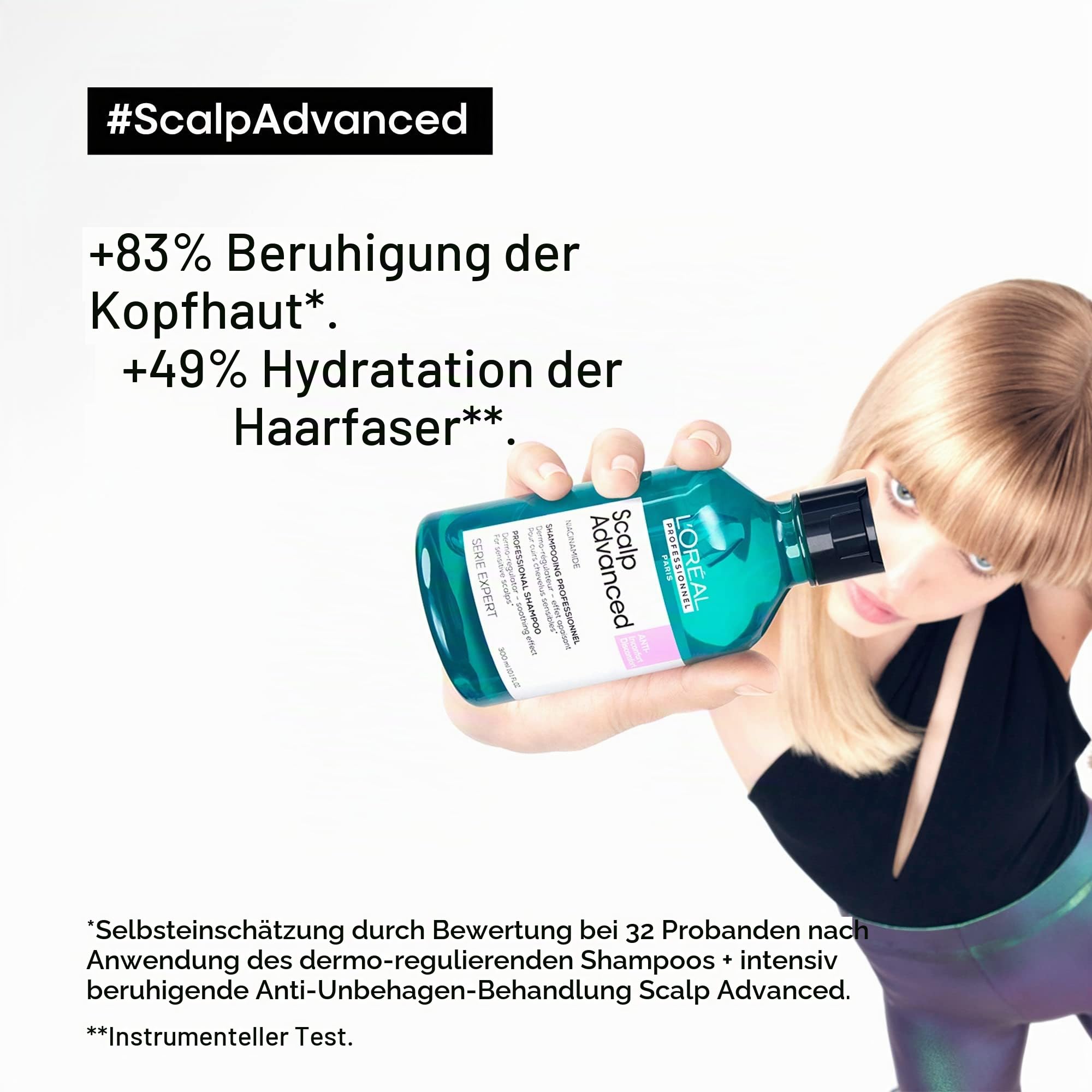 L'Oréal Professionnel Haarshampoo zur Beruhigung empfindlicher Kopfhaut, Scalp Advanced, Anti-Discomfort Dermo-Regulator Shampoo